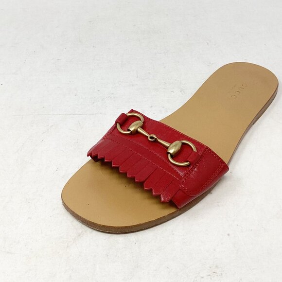 Gucci #FKUEC5 Varadero Horsebit Slides Size 38 - Picture 4 of 6